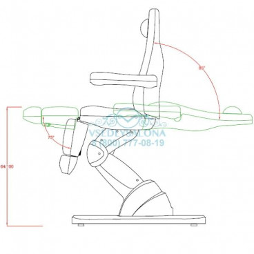 Кресло косметологическое МК45