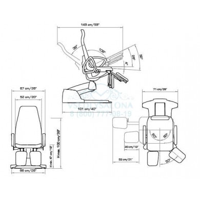 Кресло педикюрное &quot;PODO SLINDER&quot;