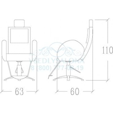 Кресло парикмахерское GINGERMAN